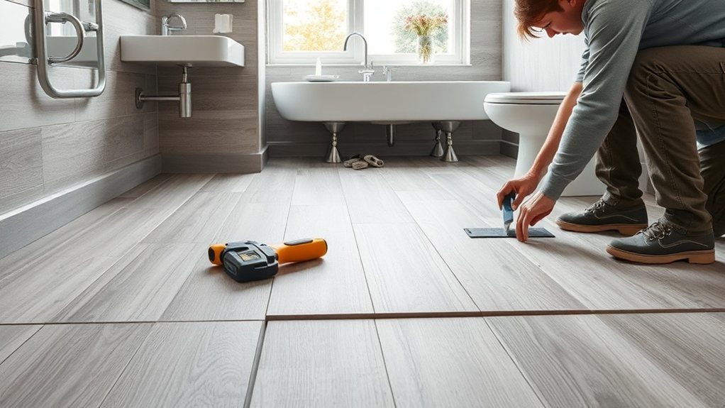 Bathroom Flooring Installation in Bayswater